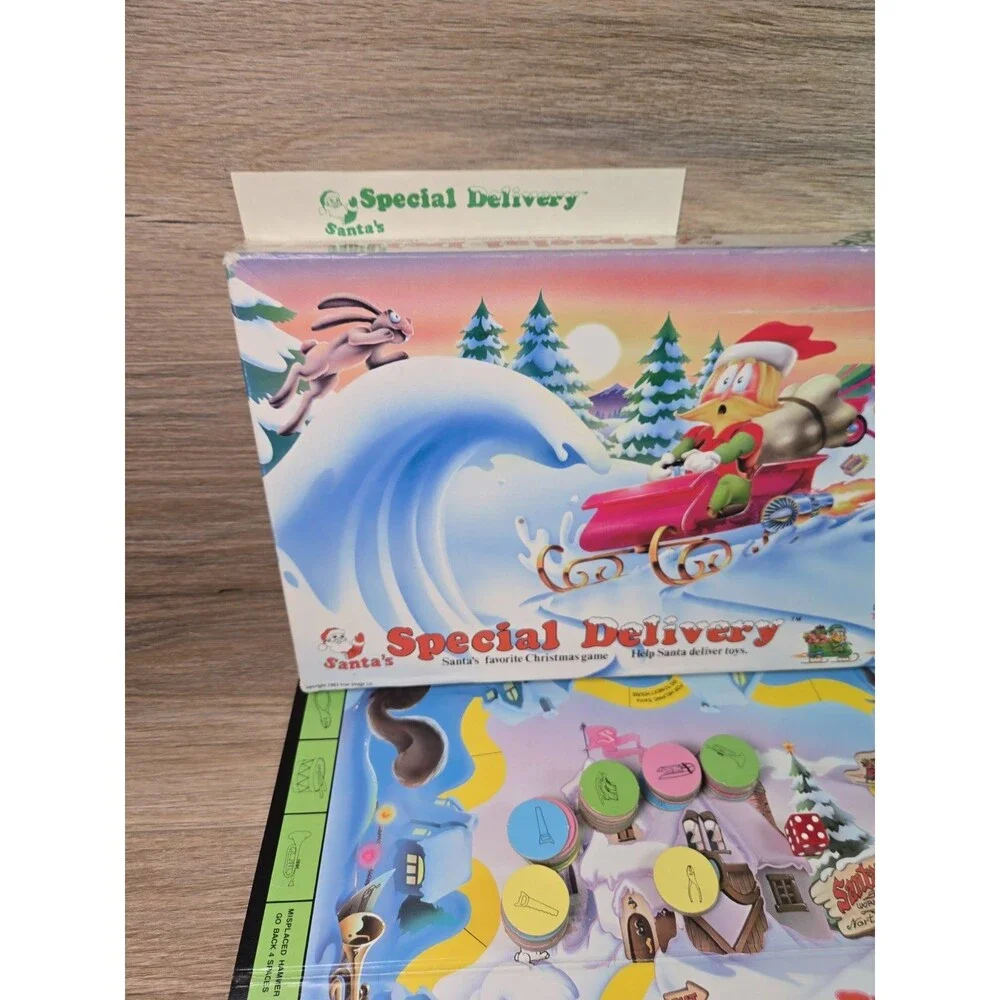 *RARE* Vintage 1983 Santa's Special Delivery Board Game True Image 99% Complete